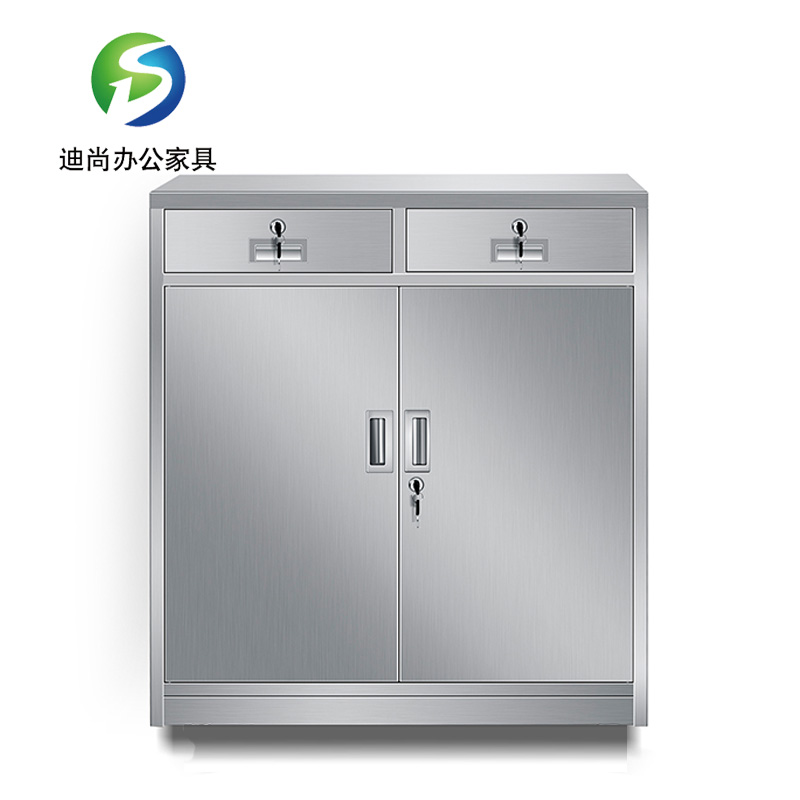 不锈钢中二斗矮柜